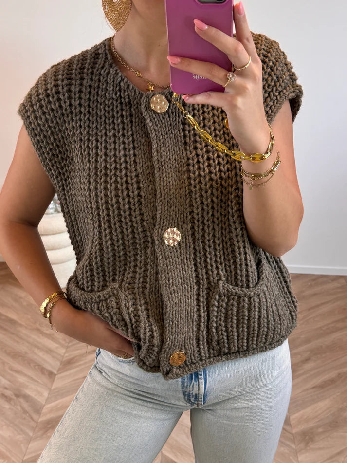 Olivia-Nord Pocket Knit Vest