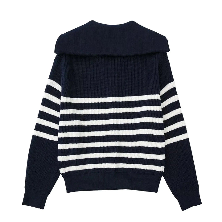 Olivia-Nord Striped Knitted Sweater