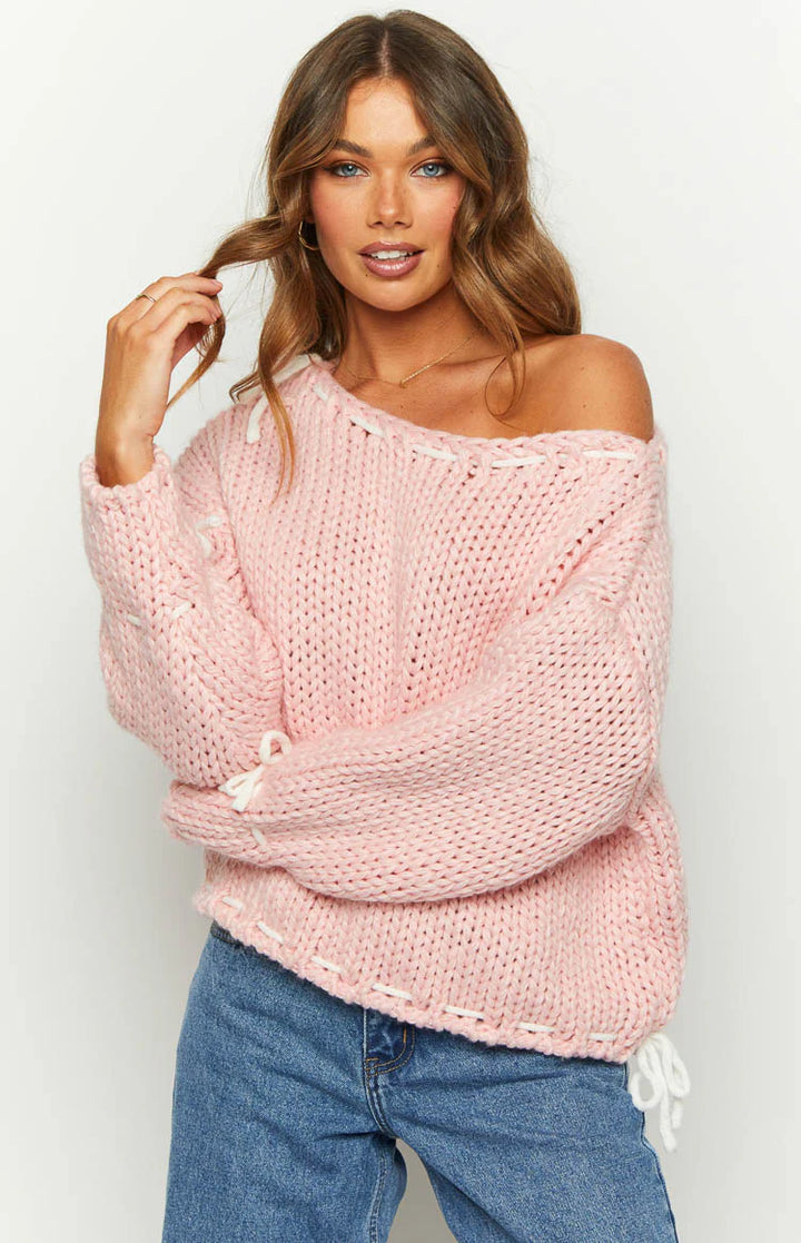 Olivia-Nord Bowknot Pullover