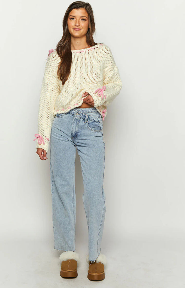 Olivia-Nord Bowknot Pullover