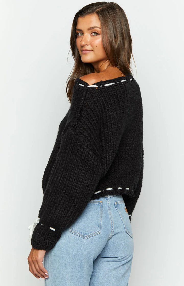 Olivia-Nord Bowknot Pullover