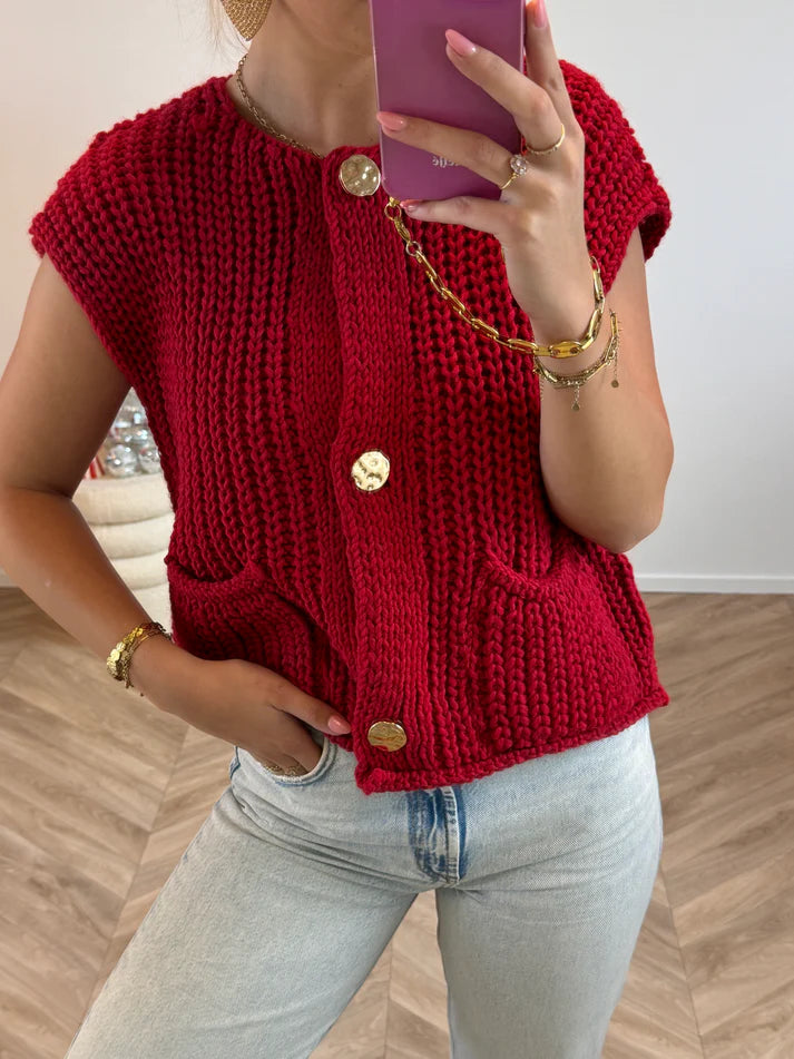 Olivia-Nord Pocket Knit Vest