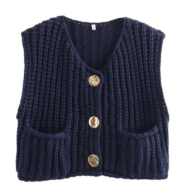 Olivia-Nord Pocket Knit Vest