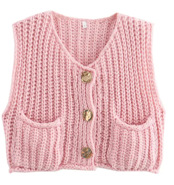 Olivia-Nord Pocket Knit Vest