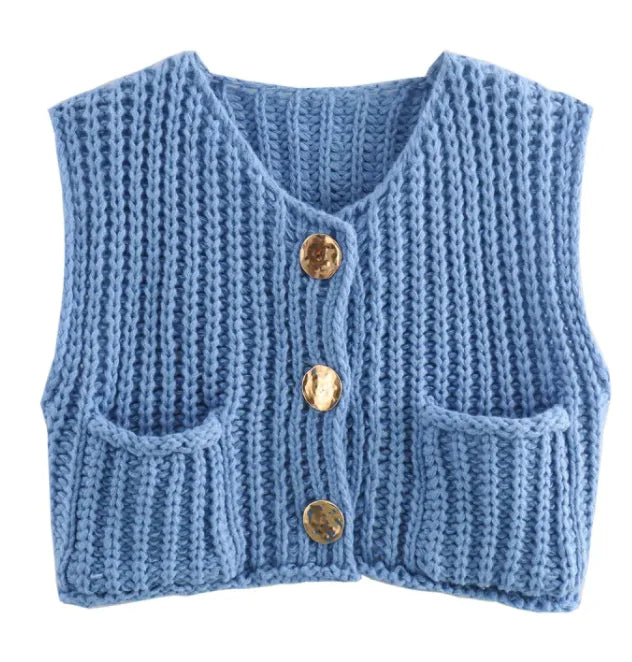 Olivia-Nord Pocket Knit Vest