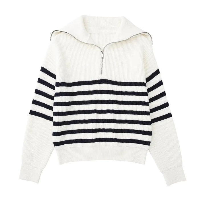 Olivia-Nord Striped Knitted Sweater