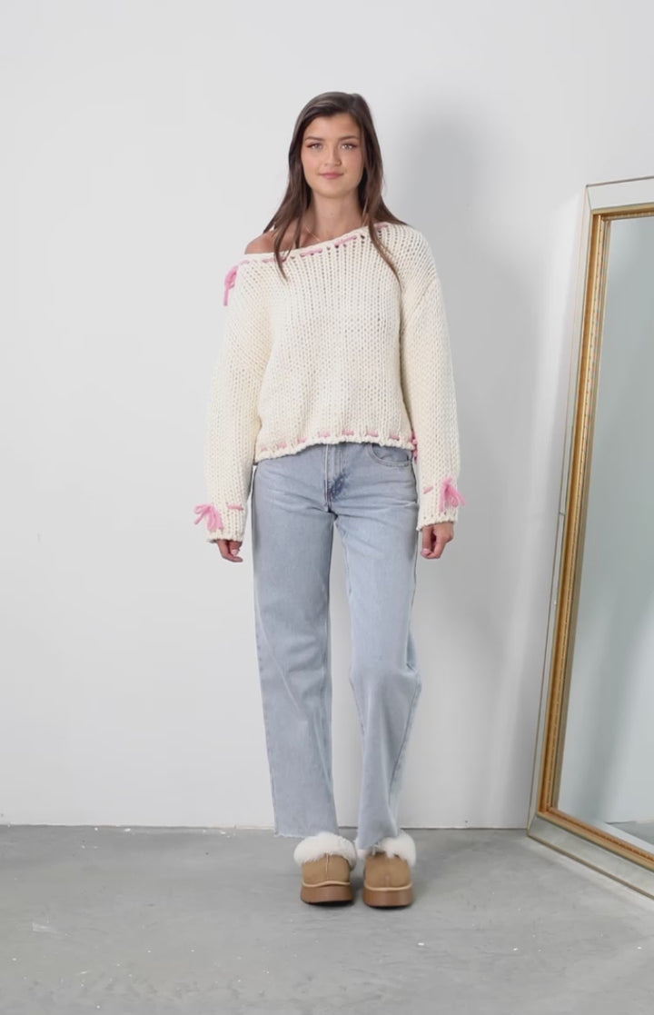 Olivia-Nord Bowknot Pullover