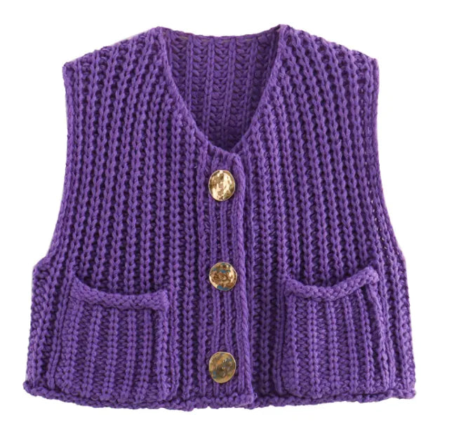 Olivia-Nord Pocket Knit Vest